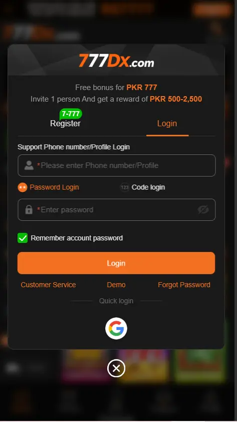 777dx login